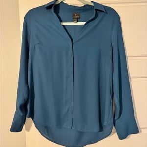 Teal Long Sleeve Blouse